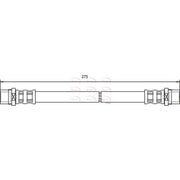 Apec Brake Hydraulic Hose Line Rear HOS3601