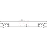 Apec Brake Hydraulic Hose Line Rear HOS3601