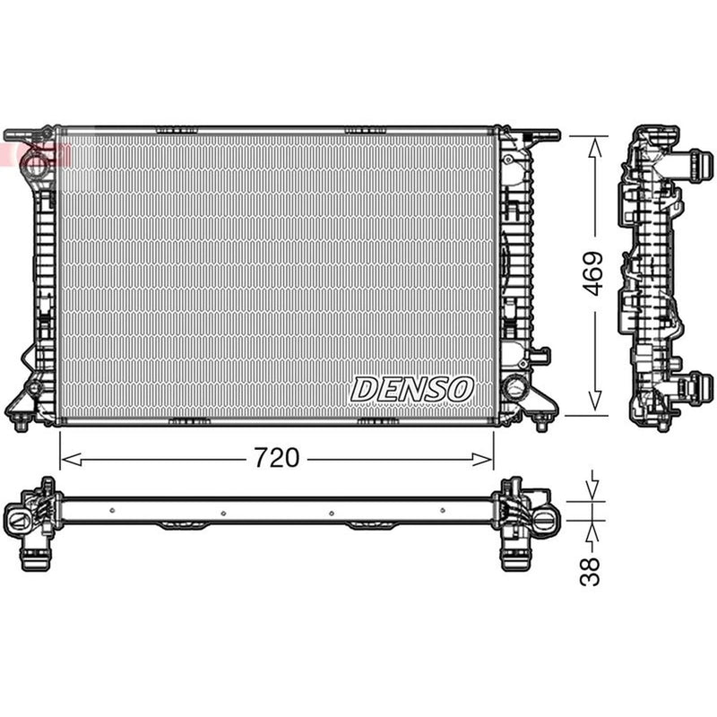 Denso Engine Radiator DRM02024