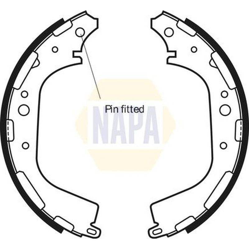 NAPA Brake Shoe Set Axle Kit NBS1027