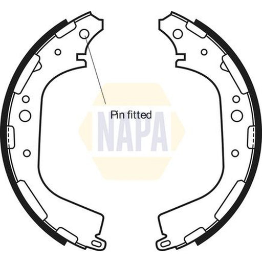 NAPA Brake Shoe Set Axle Kit NBS1027