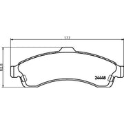 Mintex Front Brake Pad Set MDB2218