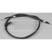 Borg & Beck Handbrake Cable Right Rear BKB2744