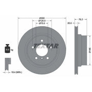 Textar 2 x Internally Vented Rear Brake Discs 92227103