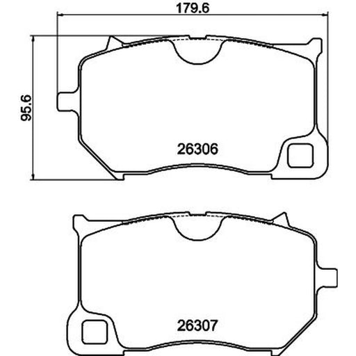 Mintex Front Brake Pad Set MDB4435
