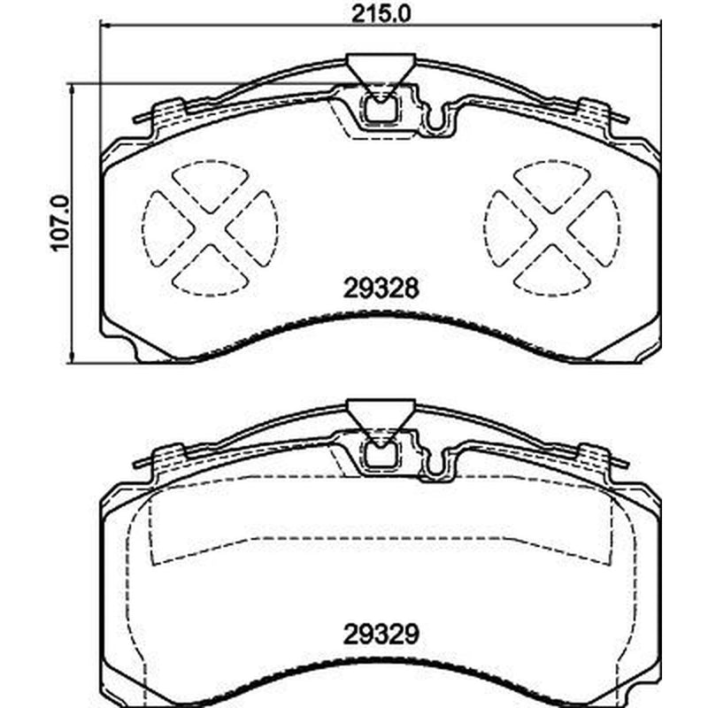 Textar Brake Pad Set 2932801