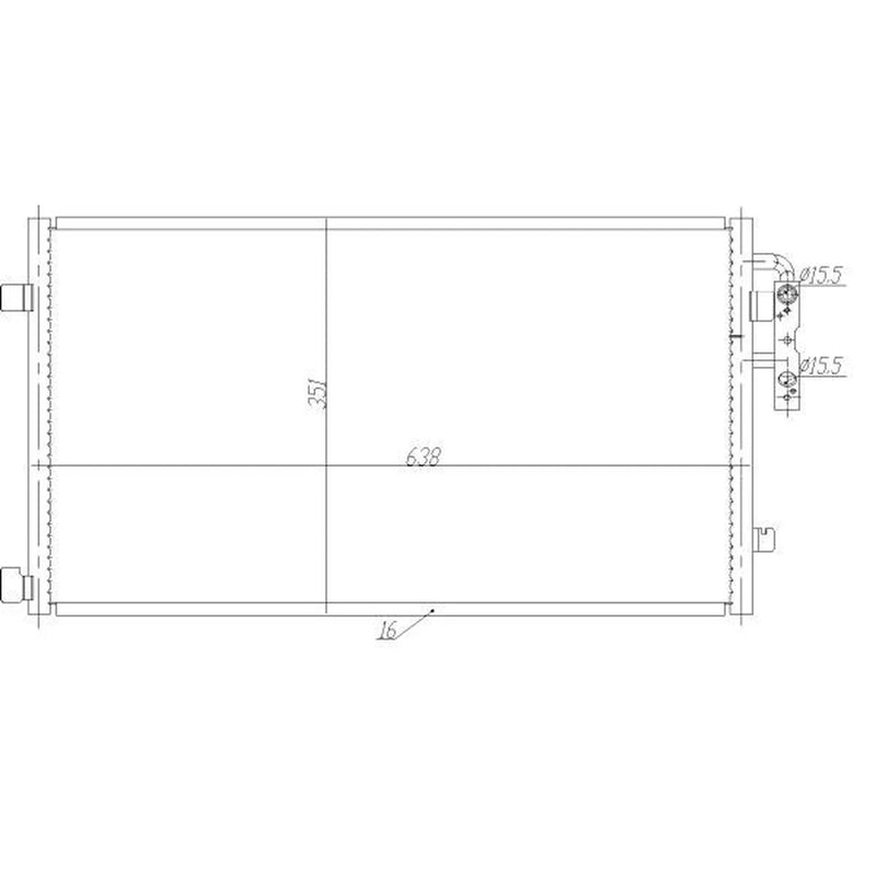 NRF Air Conditioning Condenser 350467