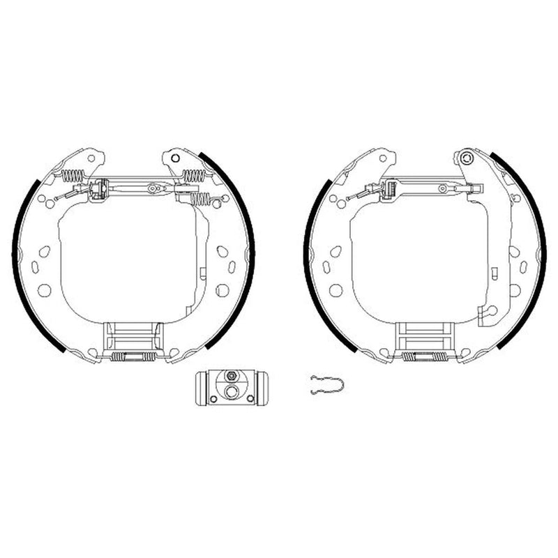 Mintex Brake Shoe Set Axle Kit MSP239