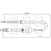 Apec Handbrake Cable Left Rear CAB1164