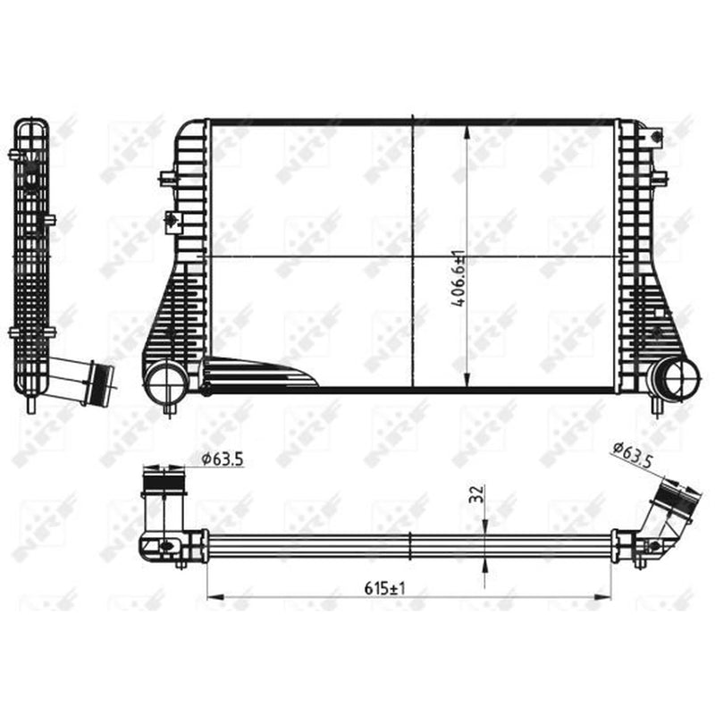 NRF Intercooler (Charge Air Cooler) 30316