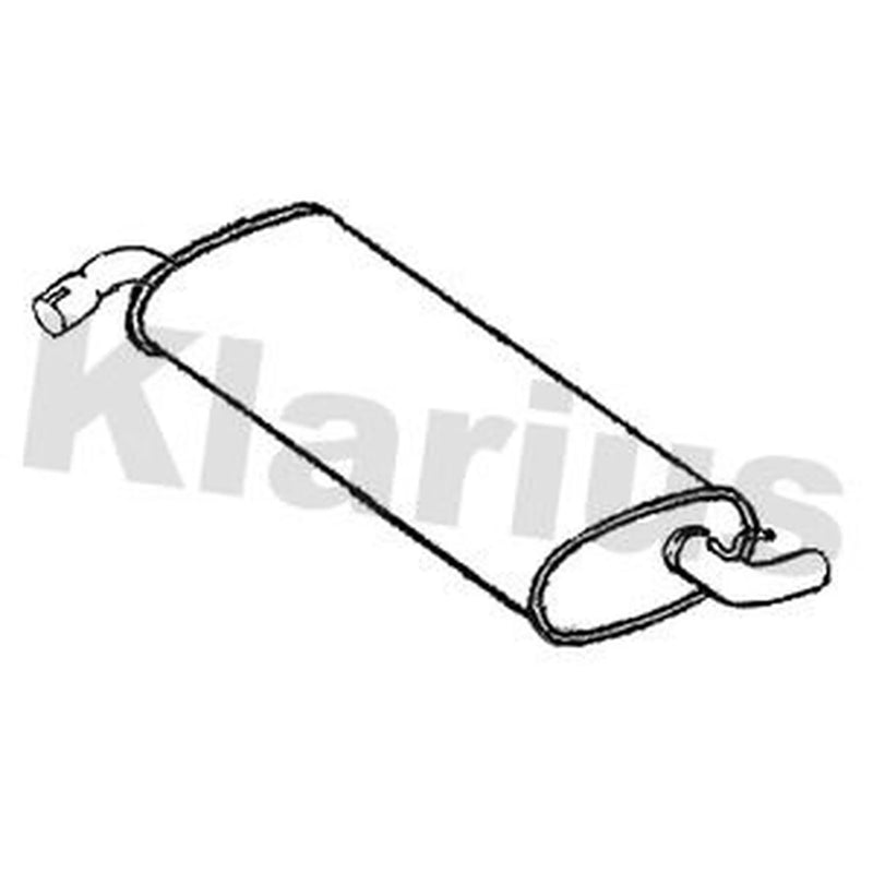 Klarius Box With Tail Pipe Rear DC16W