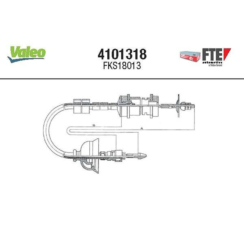 Valeo Clutch Control Cable Pull 4101318