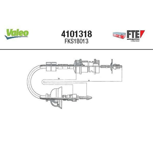 Valeo Clutch Control Cable Pull 4101318