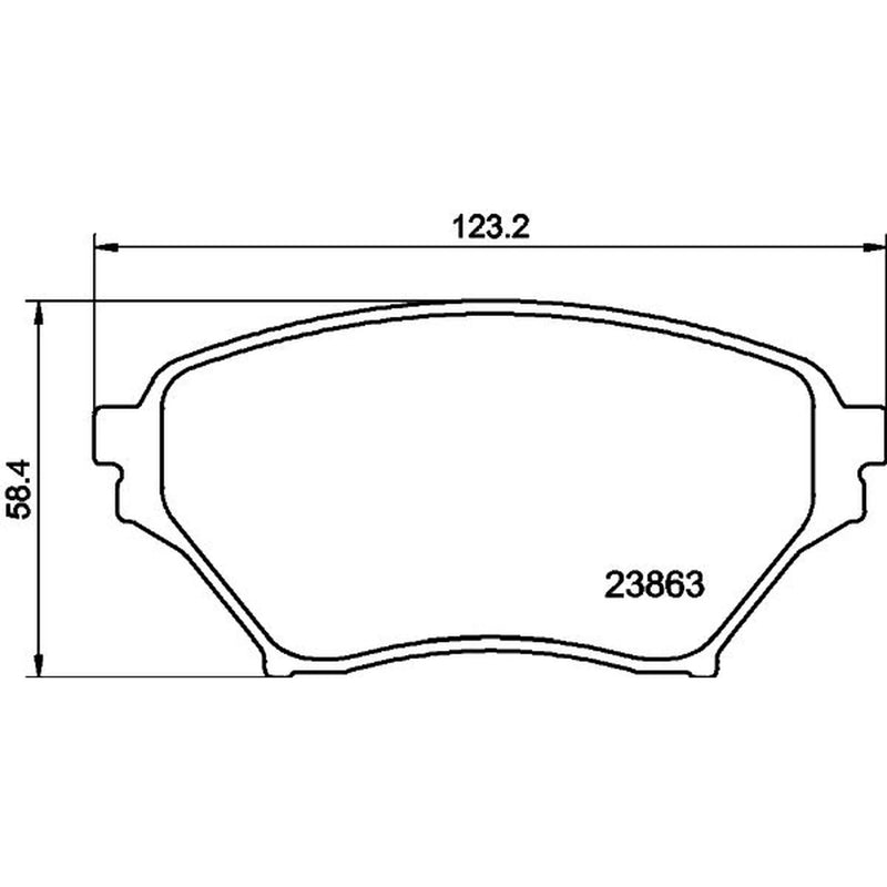 DON Front Brake Pad Set PCP1945