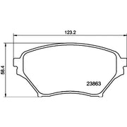 DON Front Brake Pad Set PCP1945