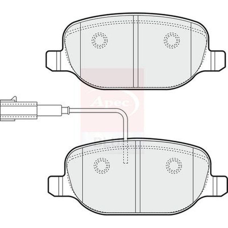 Apec Rear Brake Pad Set PD3898