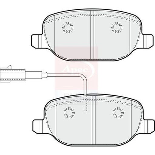 Apec Rear Brake Pad Set PD3898
