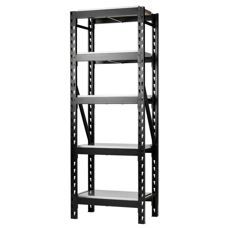 Bunker 22 Piece Modular 5 Tier Racking with Stainless Steel Shelving