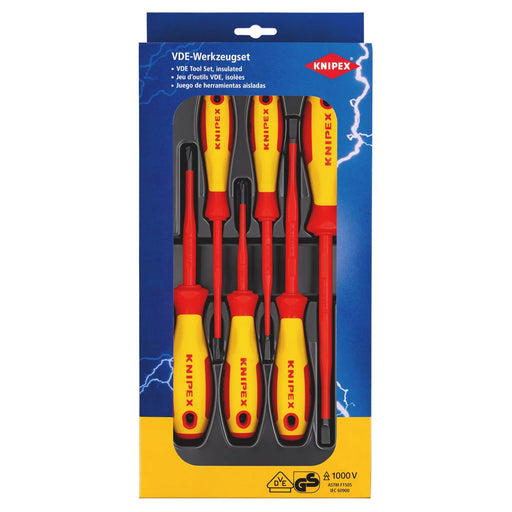 KNIPEX Screwdriver Set 6 Parts VDE Insulated 00 20 12 V02