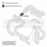 First Line Intercooler Turbo Charge Air Hose FTH1239