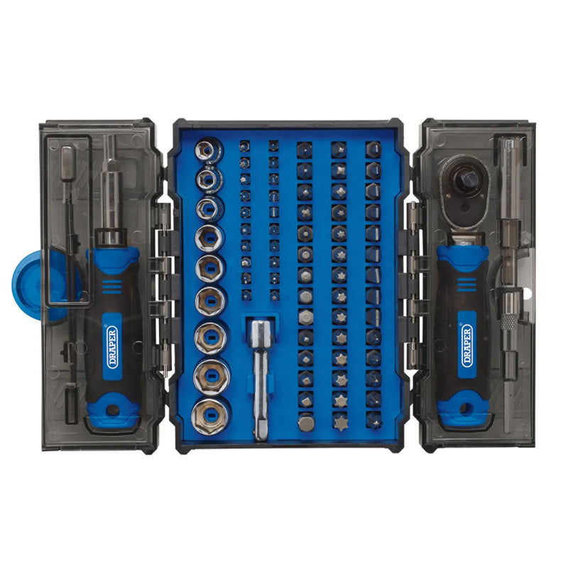 Draper Ratchet and Screwdriver Bit Set 78 Piece