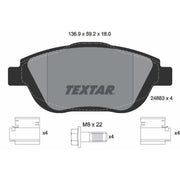 Textar Front Brake Pad Set 2488301