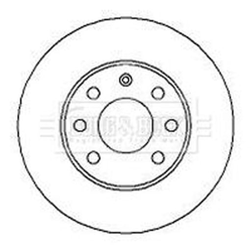 Borg & Beck 2 x Vented Front Brake Discs BBD4252