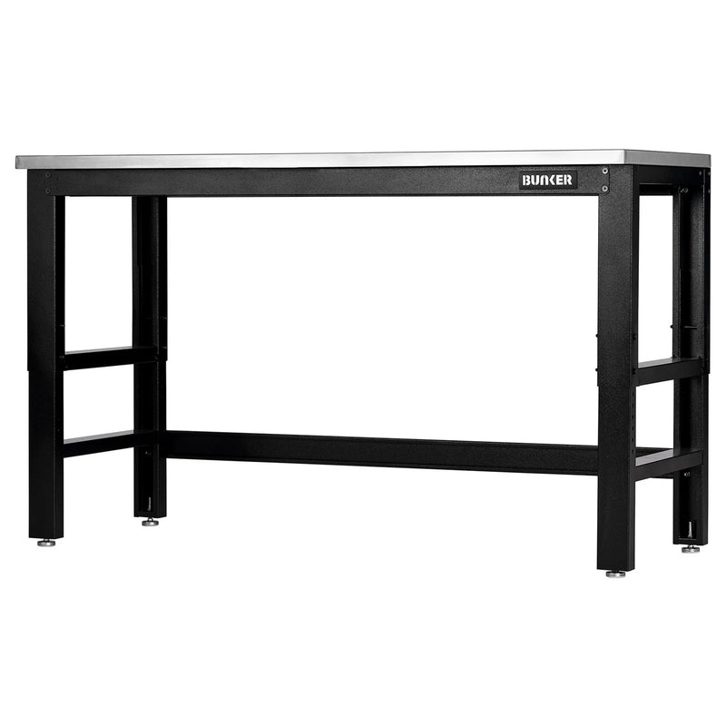 Bunker Workbench with Stainless Steel Worktop - Multi-Length Options