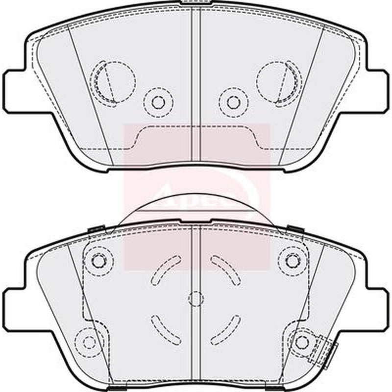 Apec Front Brake Pad Set PAD1755