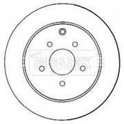 Borg & Beck 2 x Vented Rear Brake Discs BBD4573