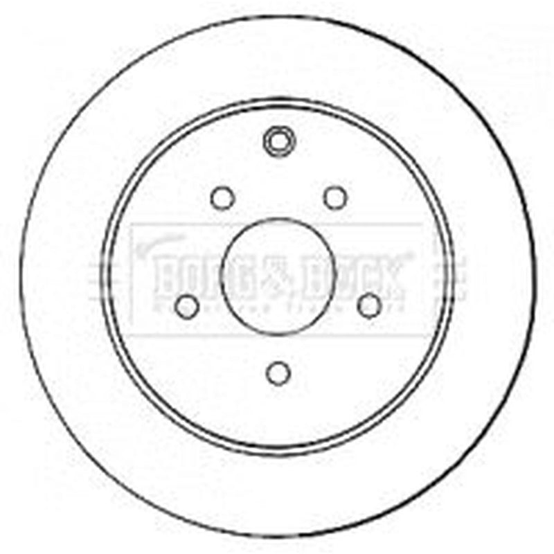 Borg & Beck 2 x Vented Rear Brake Discs BBD4573