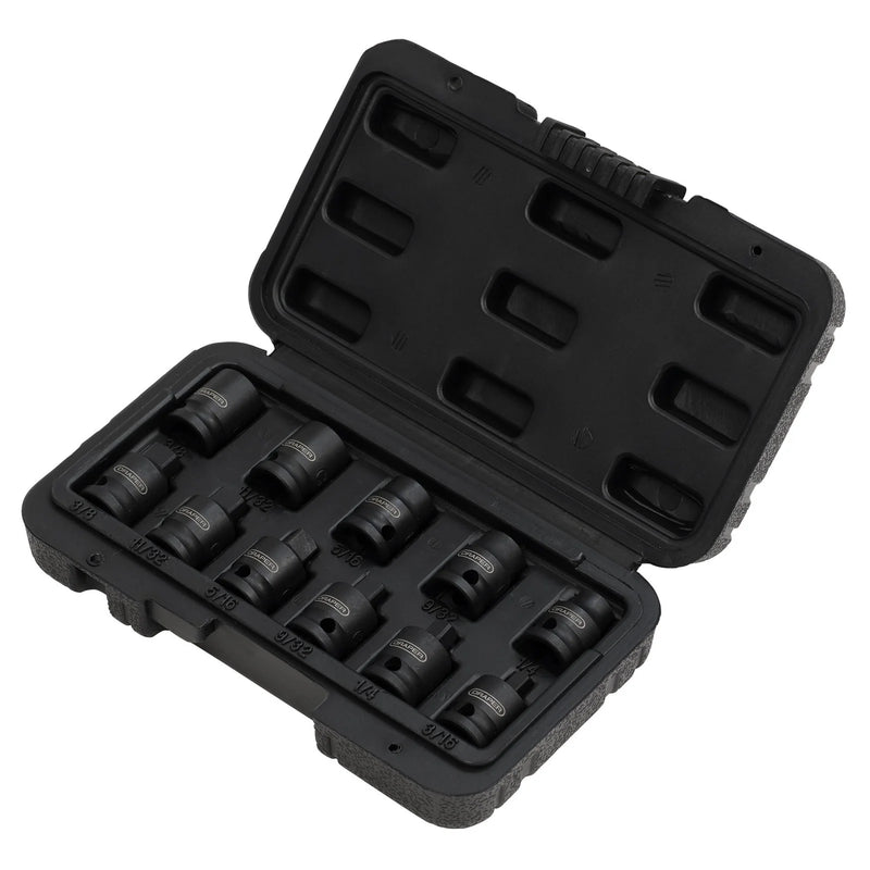 Draper Impact Pipe Plug Socket Set 3/8" Sq. Dr. 11 Piece