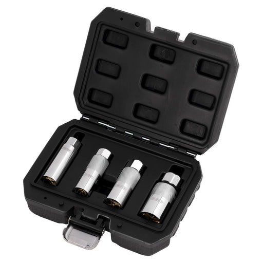 Draper Magnetic Spark Plug Socket Set 3/8" Sq. Dr. 4 Piece