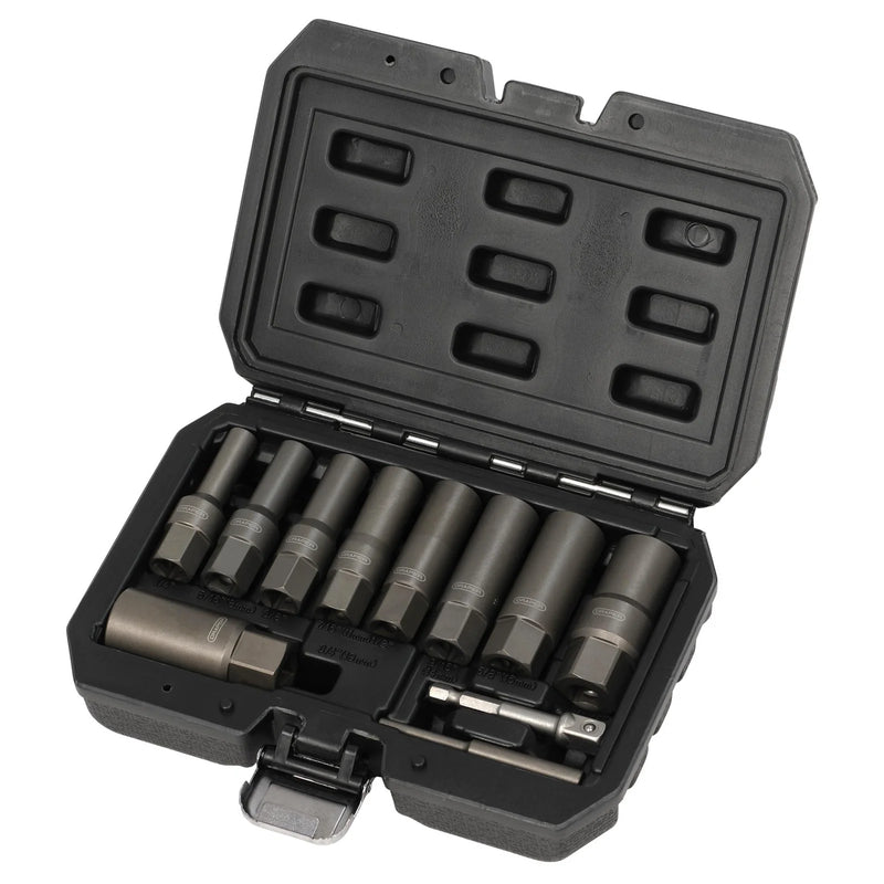 Draper Spiral Type Deep Bolt Extractor Set 11 Piece 3/8" Sq. Dr.