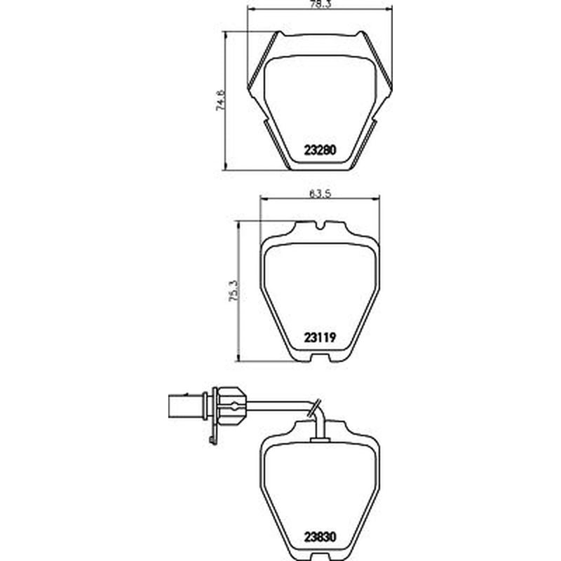 DON Front Brake Pad Set PCP2112