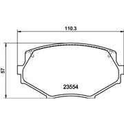 DON Front Brake Pad Set PCP1926