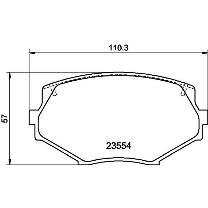 DON Front Brake Pad Set PCP1926