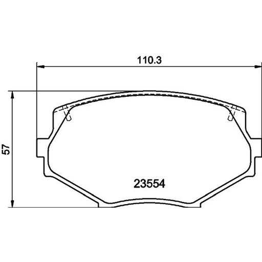 Mintex Front Brake Pad Set MDB1686