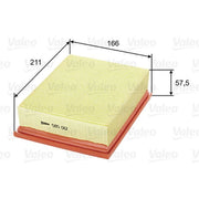 Valeo Engine Air Filter 585012