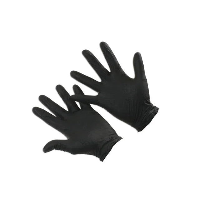 Connect Grippaz XXLarge Black Nitrile Gloves 50pc - CPL