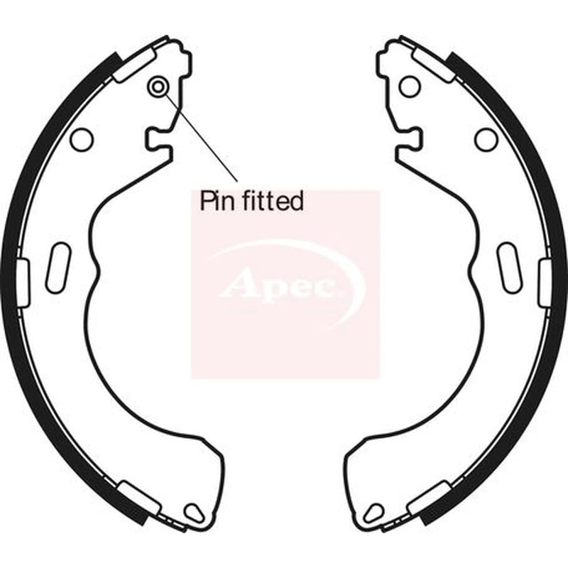 Apec Brake Shoe Set Axle Kit SHU603