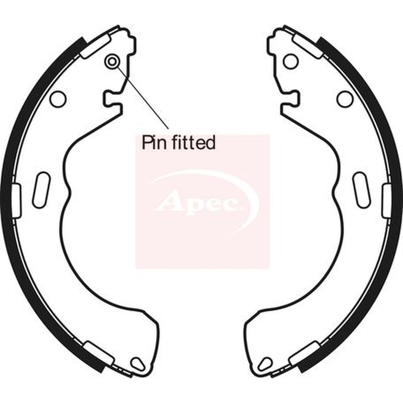 Apec Brake Shoe Set Axle Kit SHU603