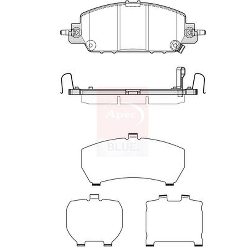 Apec Front Brake Pad Set PD4046