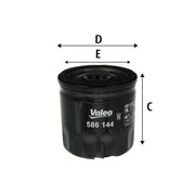 Valeo Engine Oil Filter 586144