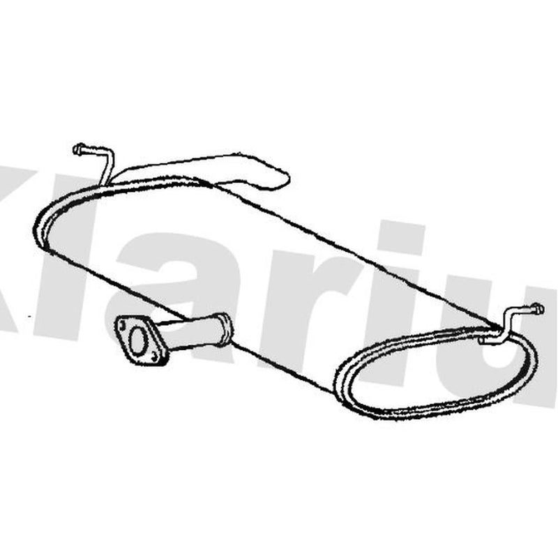 Klarius Box With Tail Pipe Rear KA172L