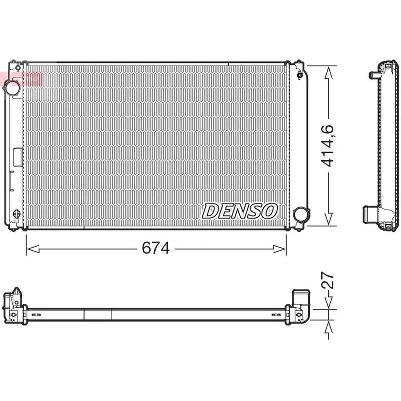 Denso Engine Radiator DRM50151