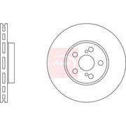 Apec 2 x Vented Front Brake Discs DSK2304