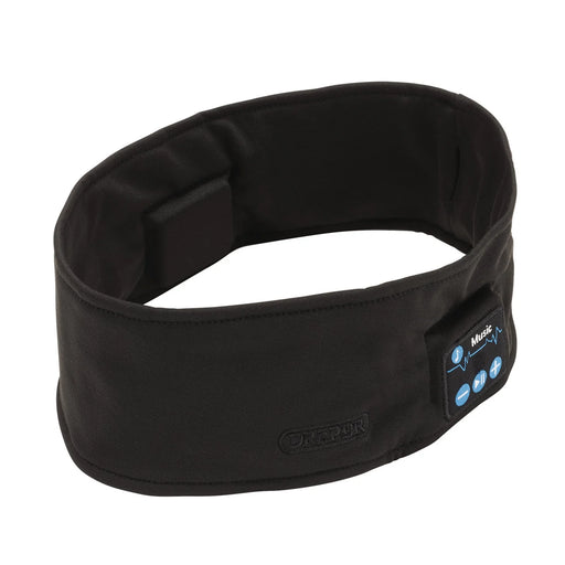 Draper Smart Wireless Rechargeable Headband with USB Charging, Black
