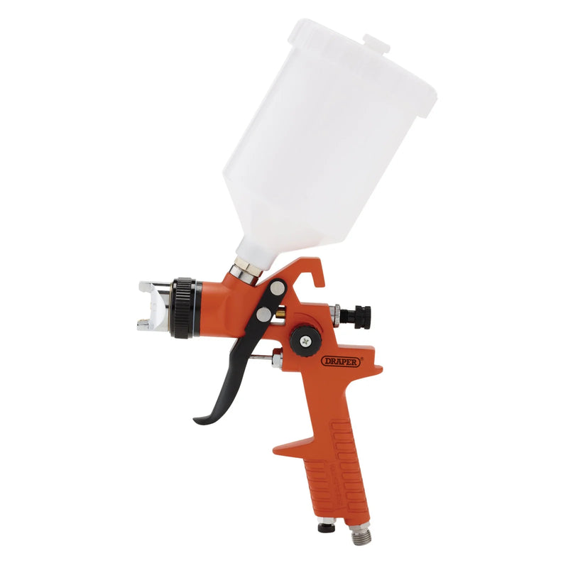 Draper HVLP Air Paint Spray Gun 600ml with Nozzle Kit