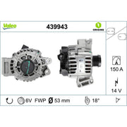 Valeo Car Alternator 12V 439943